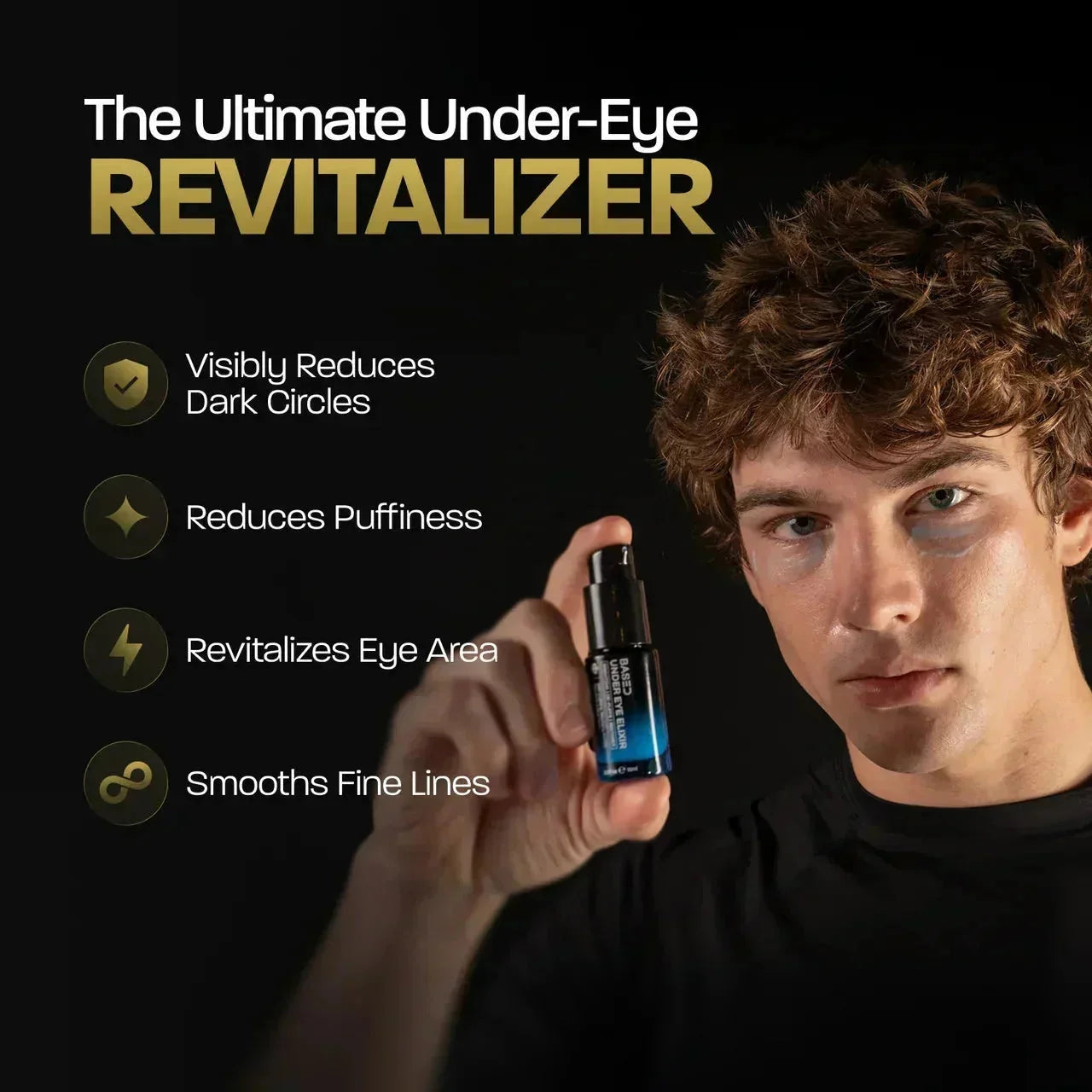 BASED Onder-Oog Elixir - zijaanzicht voor mannen VK
